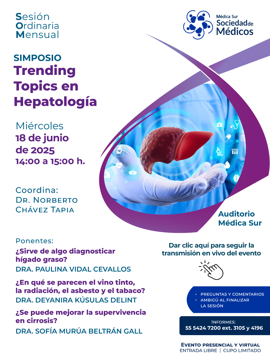 Sesi�n ordinaria mensual: Trending topics en Hepatolog�a